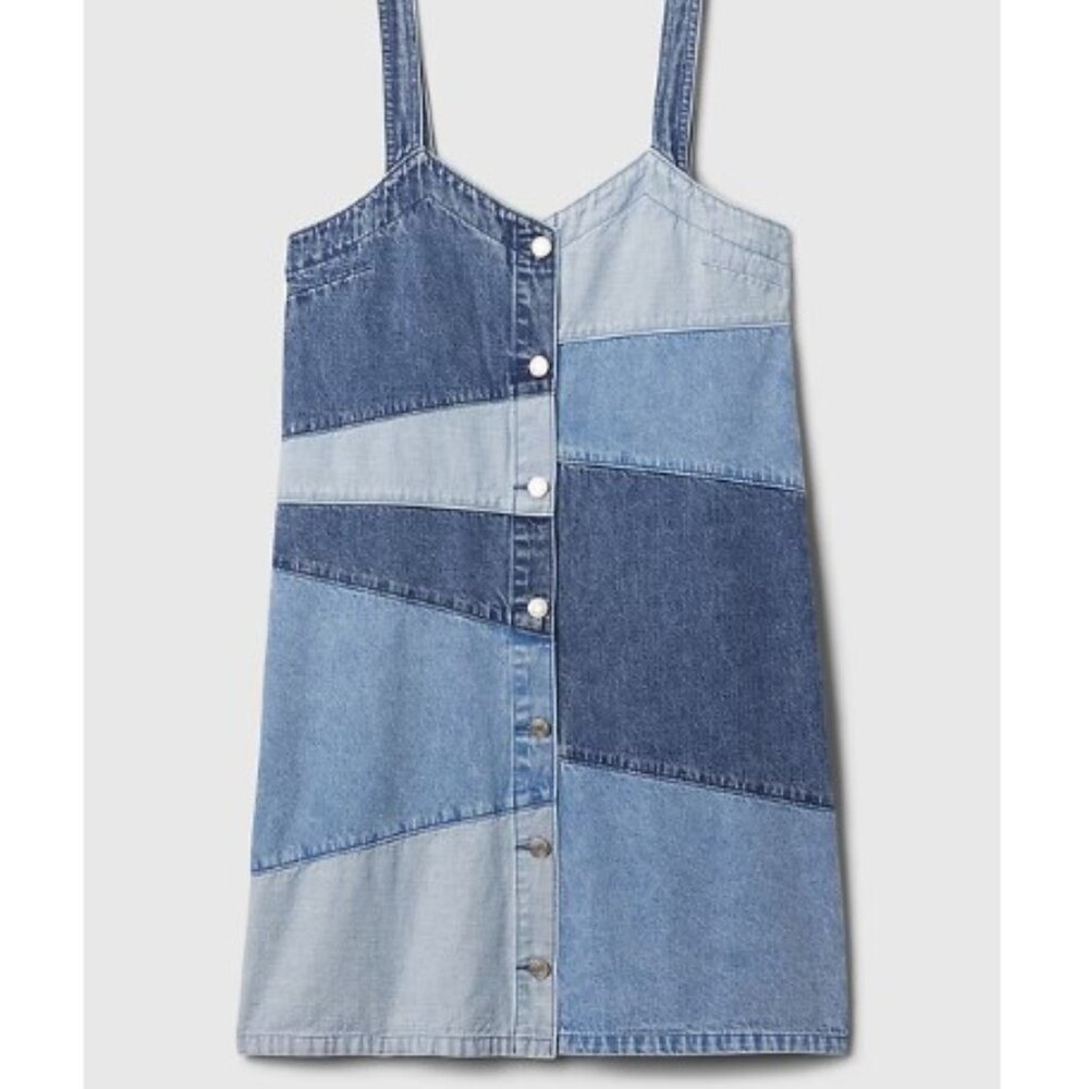 Gap Patchwork Denim Mini Dress (Unworn)
